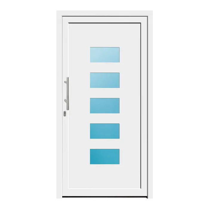 Haustür Kunststoff 116x226 cm Merkur Weiß