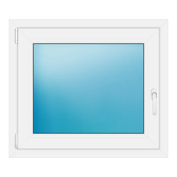 Einflügeliges Kunststofffenster 84x73 cm Weiß