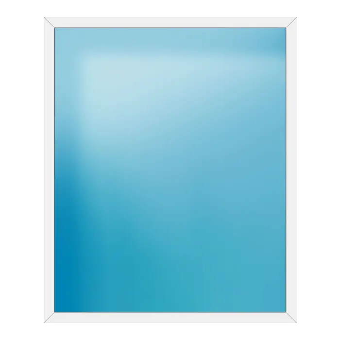 Festverglasung aus Kunststoff 190x230 cm Weiß