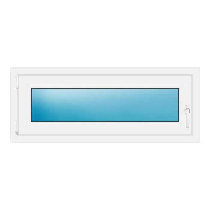 Einflügeliges Kunststofffenster 116x46 cm Weiß
