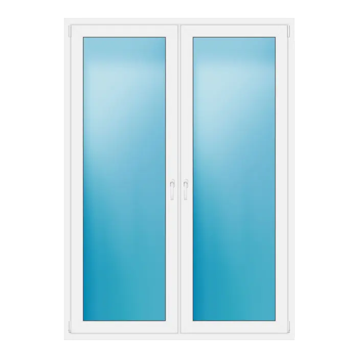 Terrassentür 154x215 cm Braun genarbt