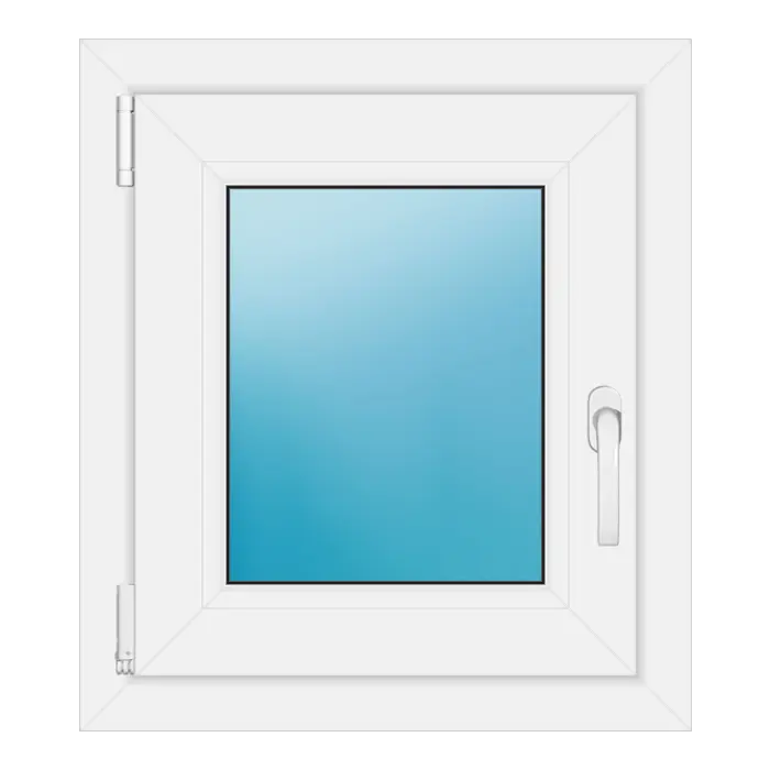 Einflügeliges Kunststofffenster 53x60 cm Weiß