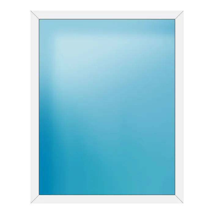 Festverglasung aus Kunststoff 146x184 cm Weiß