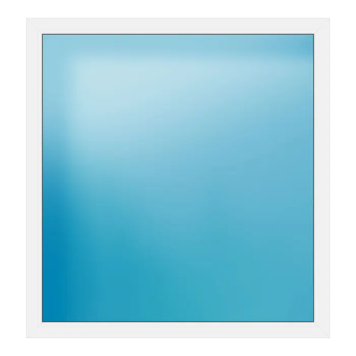 Festverglasung aus Kunststoff 150x158 cm Weiß