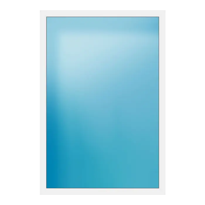 Festverglasung aus Kunststoff 154x226 cm Weiß