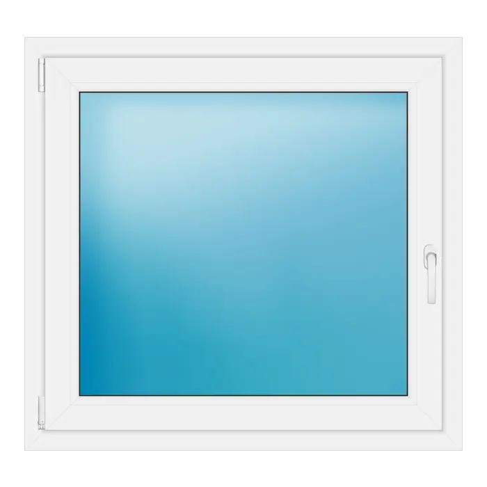 Einflügeliges Kunststofffenster 102,2x96,5 cm Weiß
