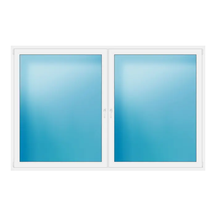 Zweiflügeliges Kunststofffenster 280x180 cm Weiß