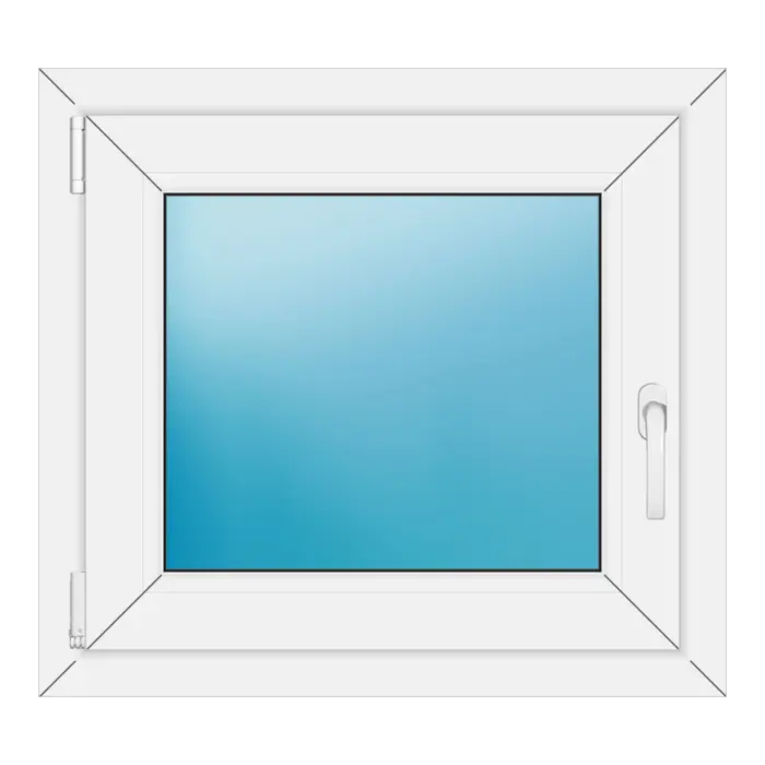 Einflügeliges Kunststofffenster 70x64 cm Weiß