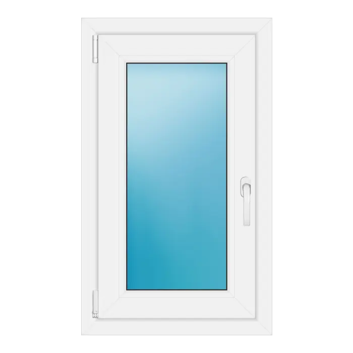Einflügeliges Kunststofffenster 54x90 cm Weiß