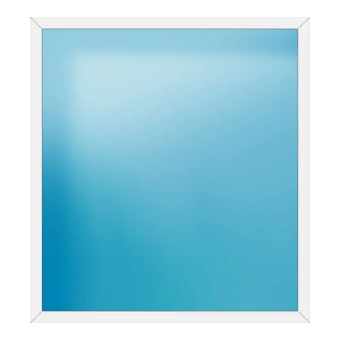 Festverglasung aus Kunststoff 190x208 cm Weiß