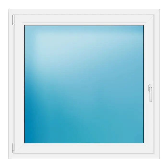 Einflügeliges Kunststofffenster 121x120 cm Weiß