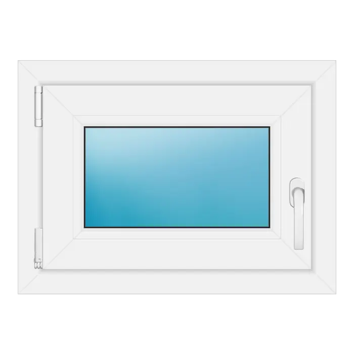 Einflügeliges Kunststofffenster 61,3x45 cm Weiß