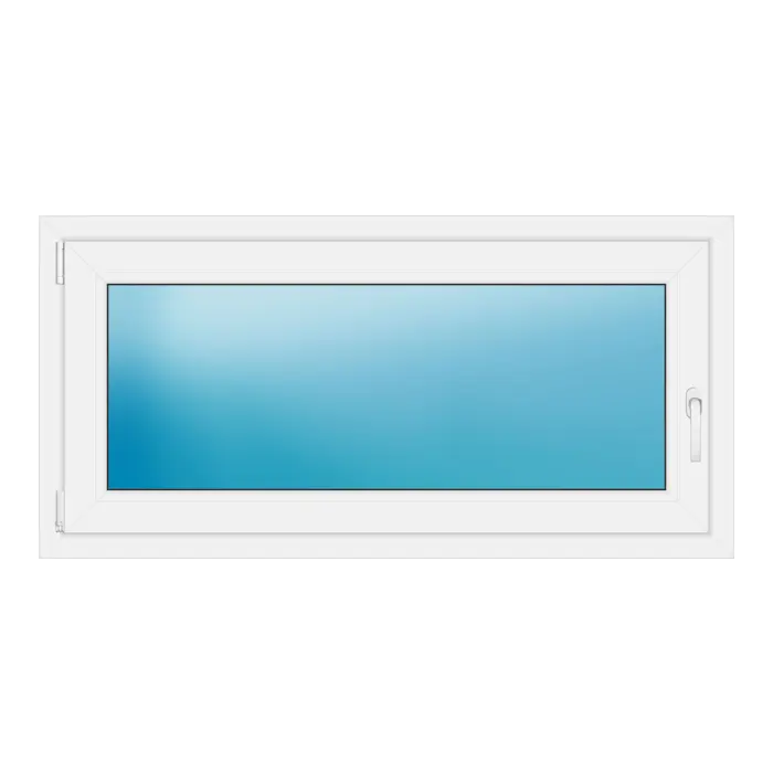 Einflügeliges Kunststofffenster 130x64 cm Weiß