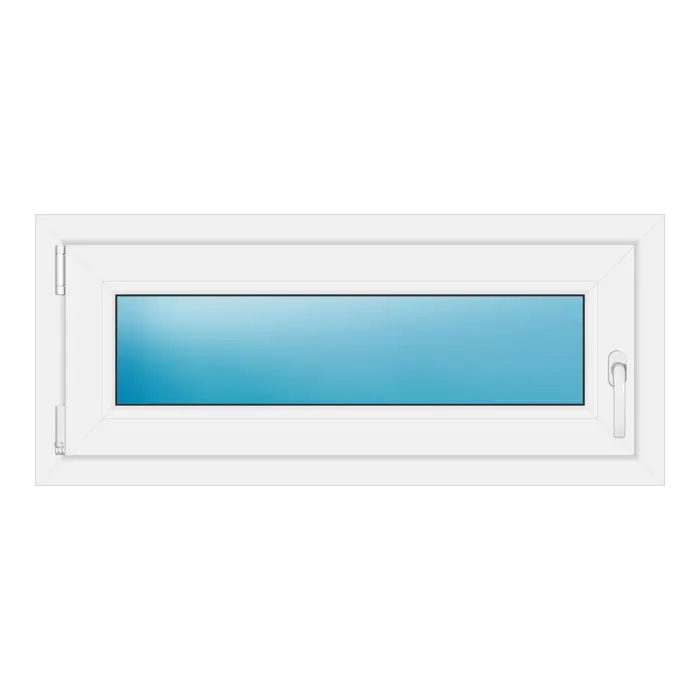 Einflügeliges Kunststofffenster 100x43 cm Weiß