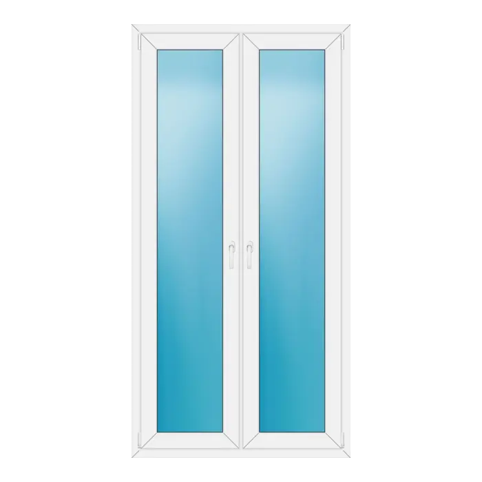 Terrassentür 110x218 cm Weiß