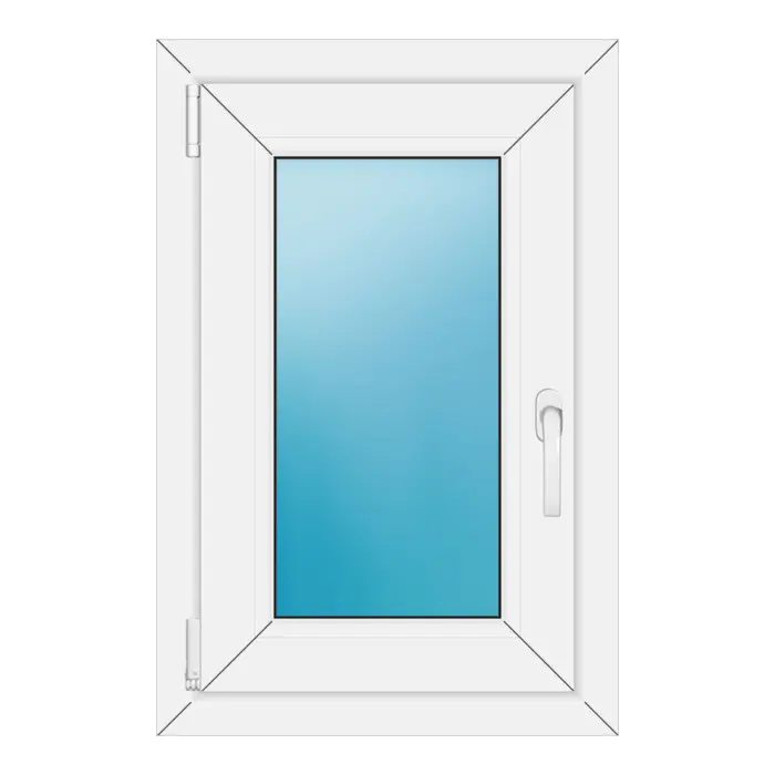 Einflügeliges Kunststofffenster 50x75,5 cm Weiß