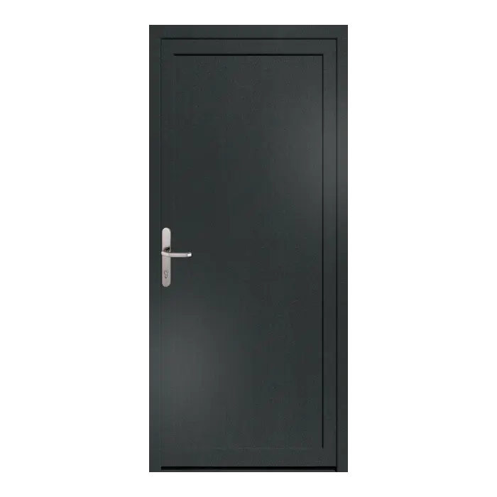 Nebeneingangstür 80x180 cm MSVP Anthrazit genarbt