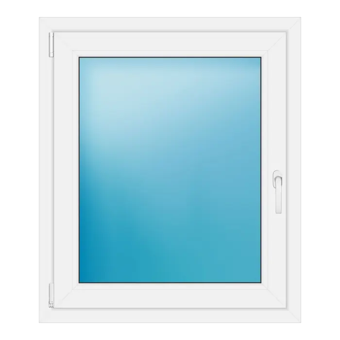 Einflügeliges Kunststofffenster 84x98 cm Weiß