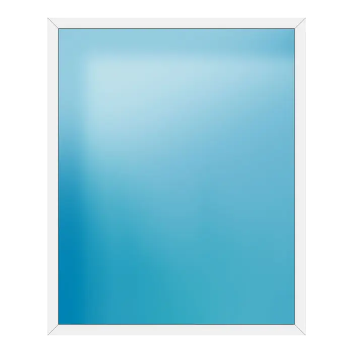 Festverglasung aus Kunststoff 190x234 cm Weiß
