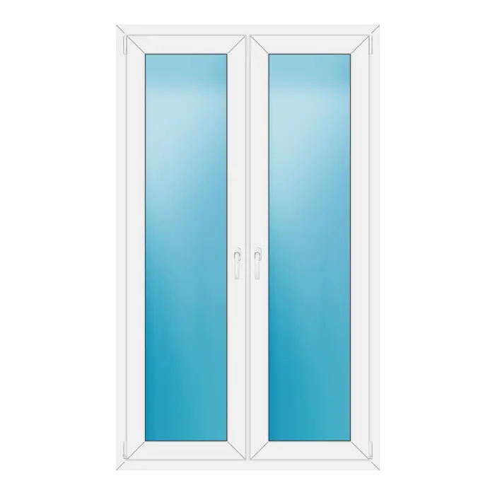 Terrassentür 116x196 cm Weiß