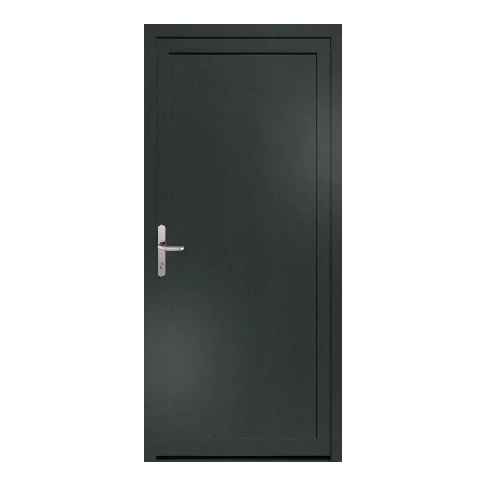 Nebeneingangstür 90x200 cm MSVP Anthrazit genarbt