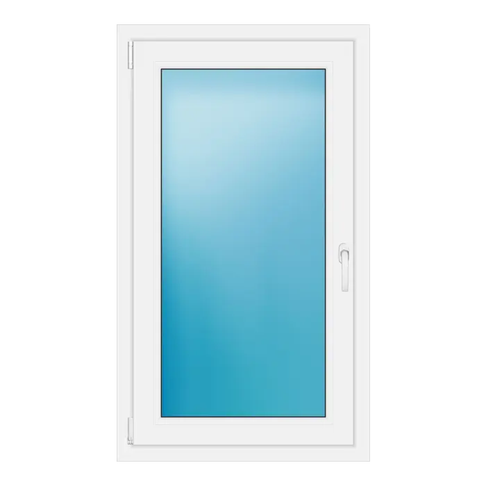 Einflügeliges Kunststofffenster 73x126 cm Weiß