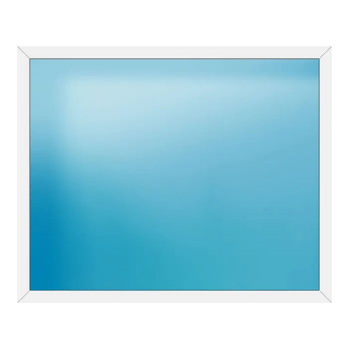 Festverglasung aus Kunststoff 206x168 cm Weiß
