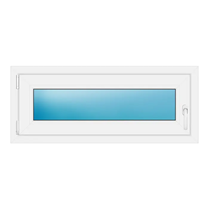 Einflügeliges Kunststofffenster 105x43 cm Weiß