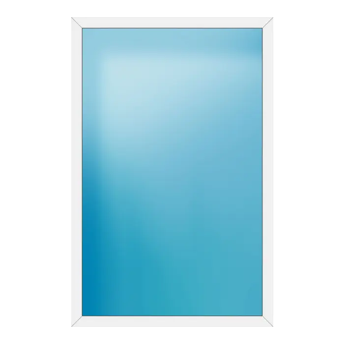 Festverglasung aus Kunststoff 150x230 cm Weiß