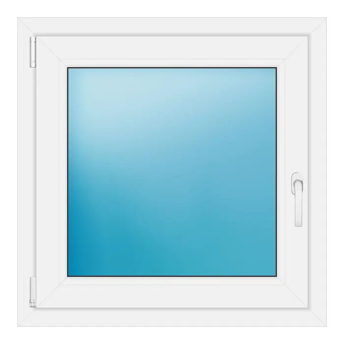 Einflügeliges Kunststofffenster 79x79 cm Weiß