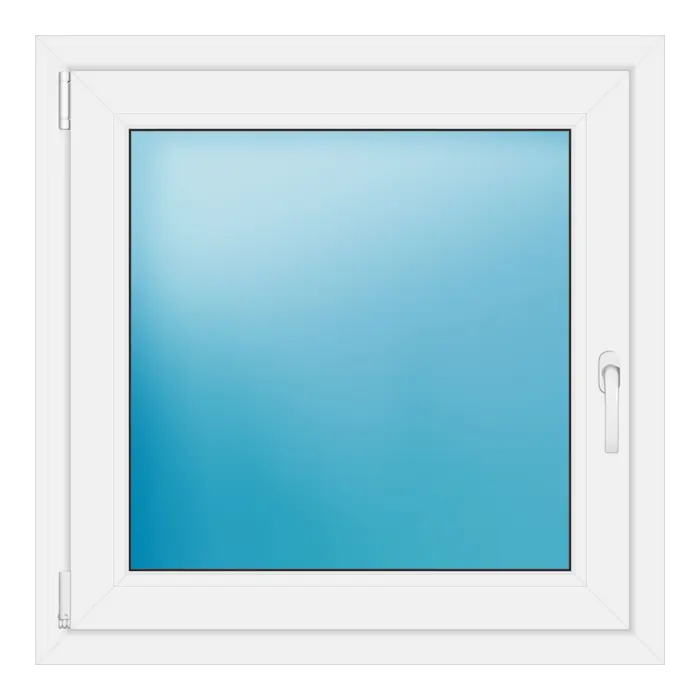 Einflügeliges Kunststofffenster 85,5x85,5 cm Weiß