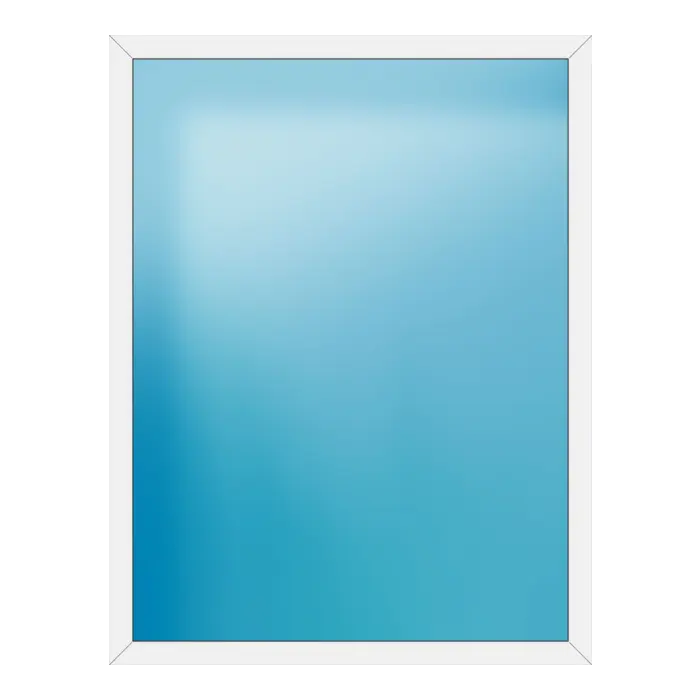 Festverglasung aus Kunststoff 164x214 cm Weiß