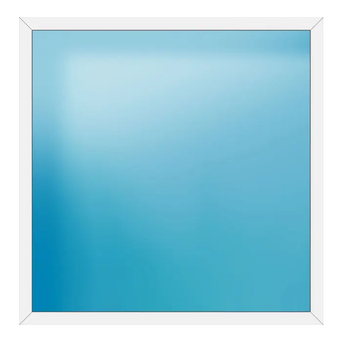 Festverglasung aus Kunststoff 188x190 cm Weiß