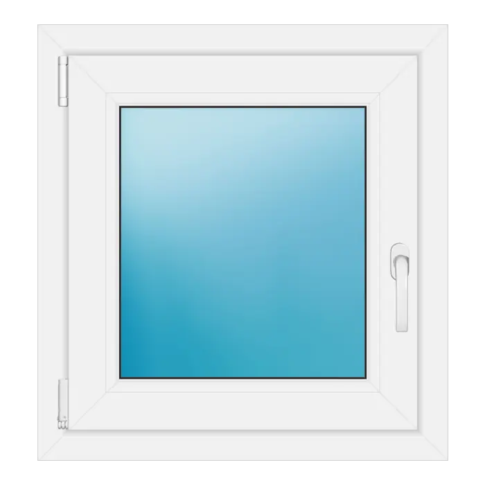 Einflügeliges Kunststofffenster 64x68 cm Weiß