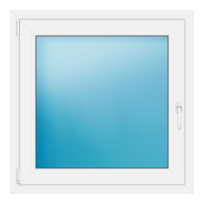 Einflügeliges Kunststofffenster 92x92 cm Weiß