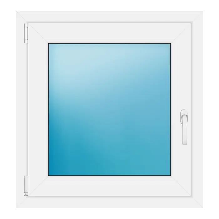 Einflügeliges Kunststofffenster 74x78 cm Weiß