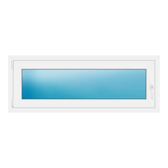 Einflügeliges Kunststofffenster 144x54 cm Weiß