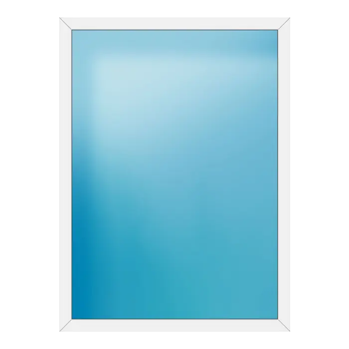 Festverglasung aus Kunststoff 150x204 cm Weiß