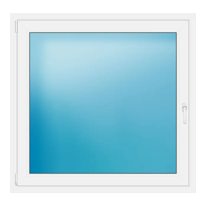 Einflügeliges Kunststofffenster 123,5x119,5 cm Weiß