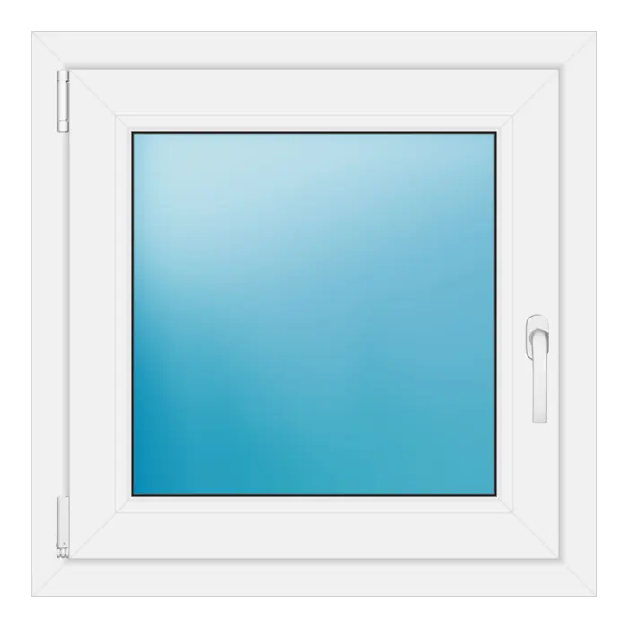 Einflügeliges Kunststofffenster 72x72 cm Weiß