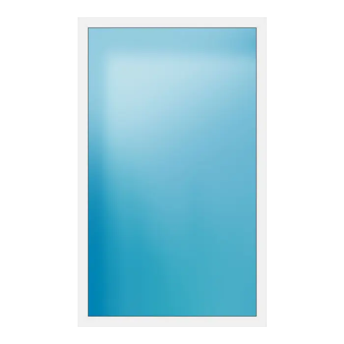 Festverglasung aus Kunststoff 145,5x238,5 cm Weiß