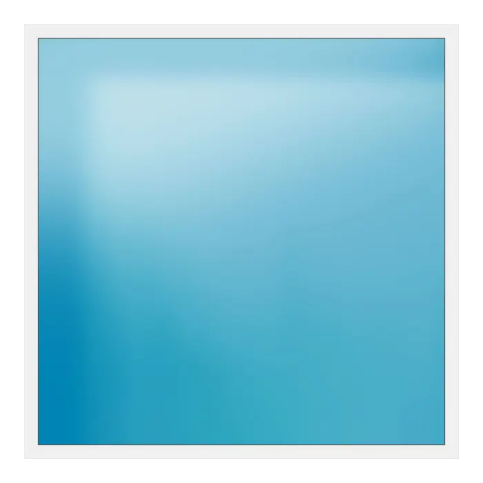 Festverglasung aus Kunststoff 250x250 cm Weiß