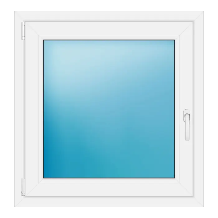 Einflügeliges Kunststofffenster 84x87 cm Weiß