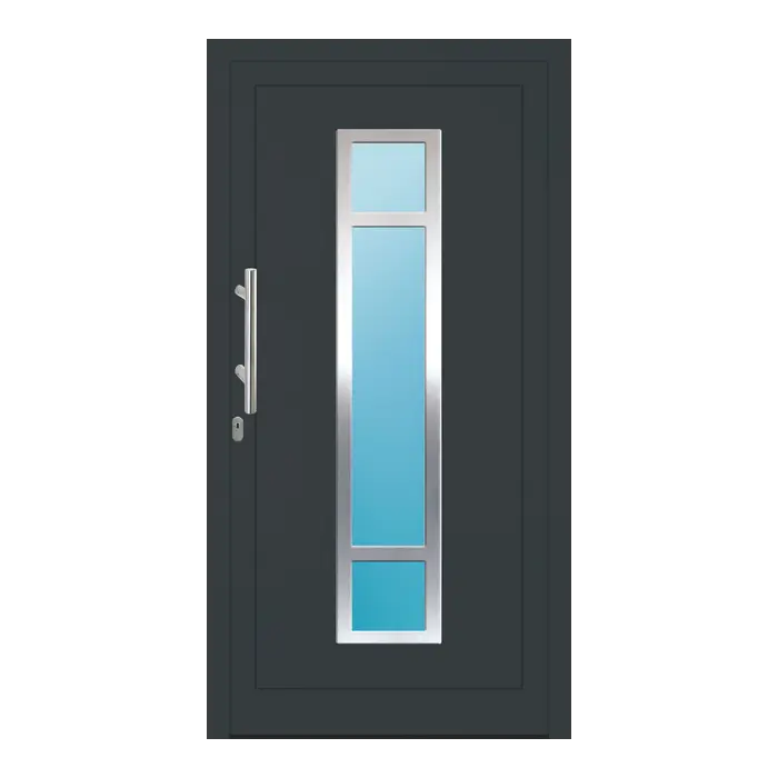 Haustür Aluminium 100x192 cm Prezo Top 01 Anthrazitgrau RAL 7016