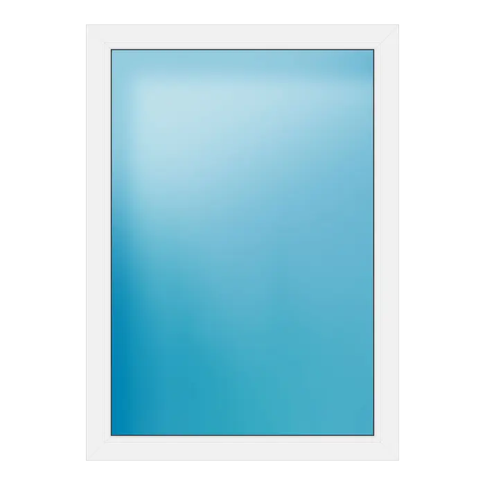 Festverglasung aus Kunststoff 100x139,5 cm Weiß