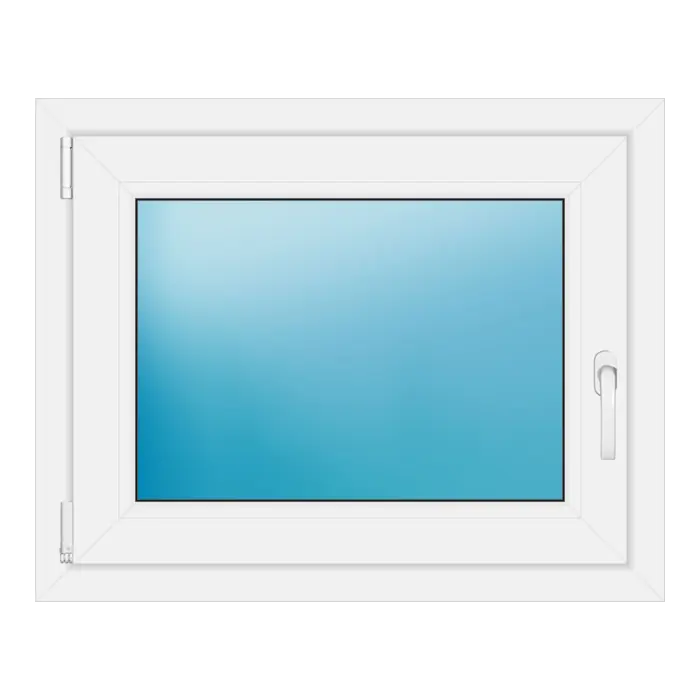Einflügeliges Kunststofffenster 80x64 cm Weiß
