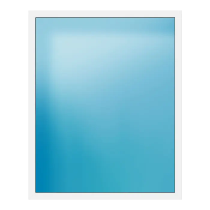 Festverglasung aus Kunststoff 175x216 cm Weiß