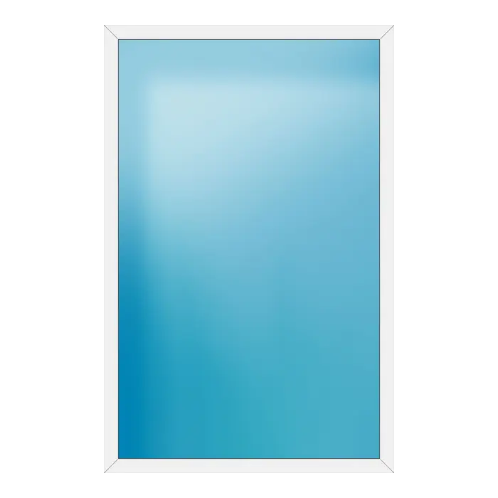Festverglasung aus Kunststoff 162x250 cm Weiß