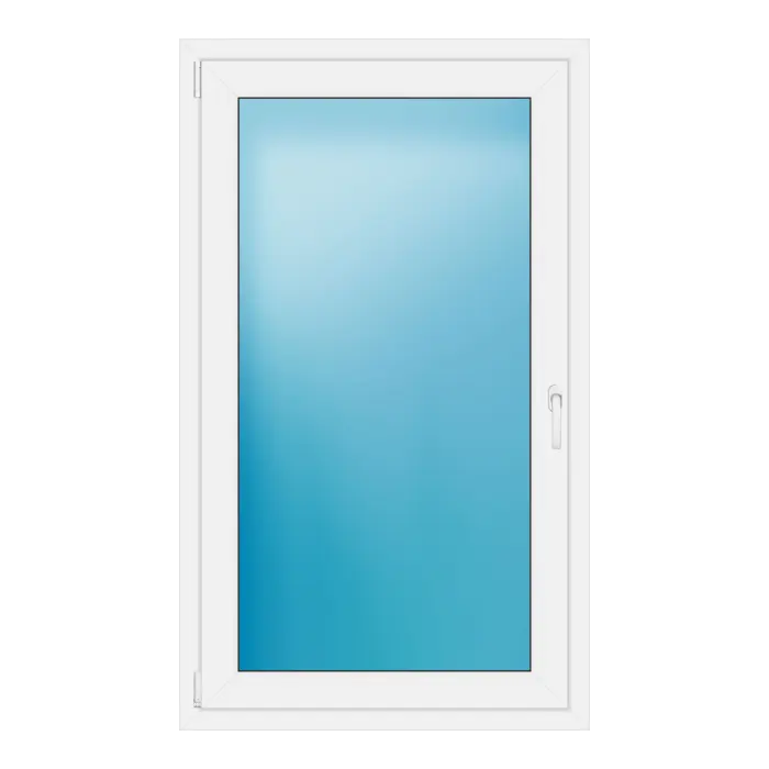 Einflügeliges Kunststofffenster 89x150 cm Weiß