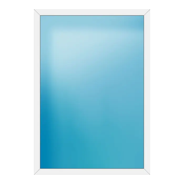 Festverglasung aus Kunststoff 150x214 cm Weiß